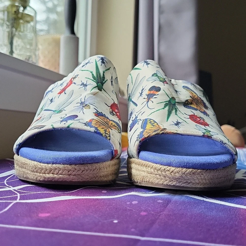 🪲Loudmouth Marlene Bug Out Espadrille Wedge